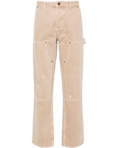 Ksubi Operator Mid-rise Straight-leg Jeans - Natural