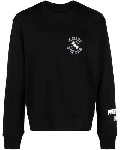 Amiri Premier Records Cotton Sweatshirt - Black