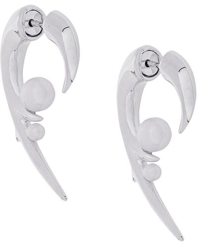 Shaun Leane Cherry Blossom Pearl Earrings - Metallic