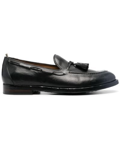 Officine Creative Tulane 001 Leather Loafers - Black