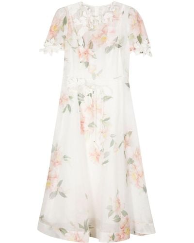 Zimmermann Liftoff Flower ドレス - ホワイト