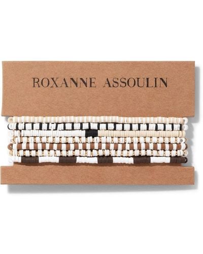 Roxanne Assoulin Color Therapy® White ブレスレット セット - ホワイト