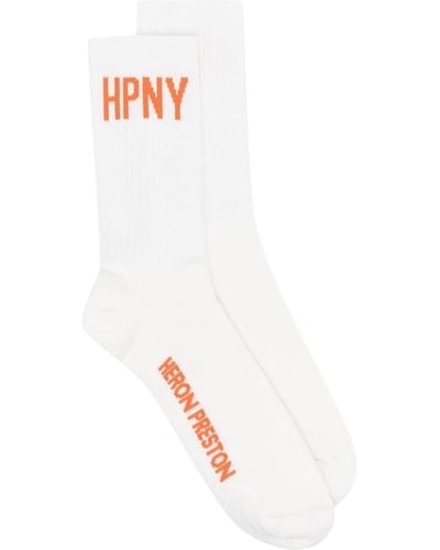 Heron Preston Hpny Long Socks - White
