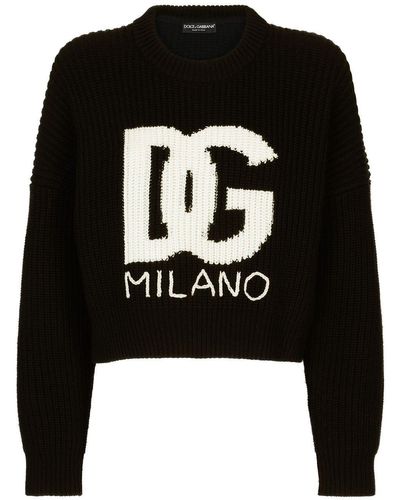Dolce & Gabbana フィッシャーマンニット セーター - ブラック