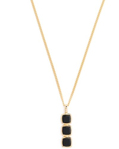 Tom Wood Mini cushion pendant necklace - Mettallic