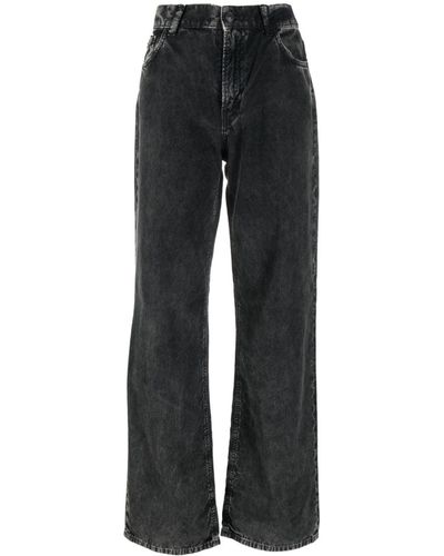 Haikure Mid-rise Wide-leg Jeans - Black