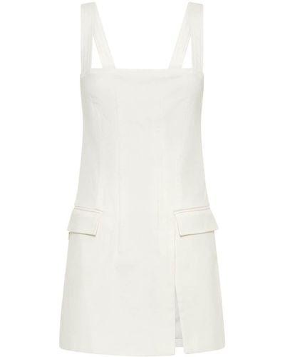 Dion Lee Frame Sleeveless Side-slit Minidress - White