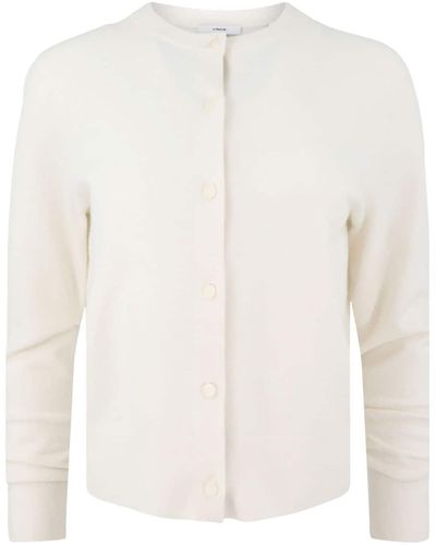 Vince Wool-cashmere Blend Cardigan - White