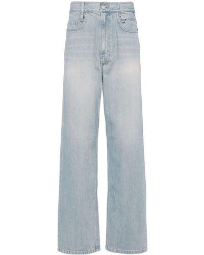 WOOYOUNGMI Logo-plaque Mid-rise Jeans - Blue