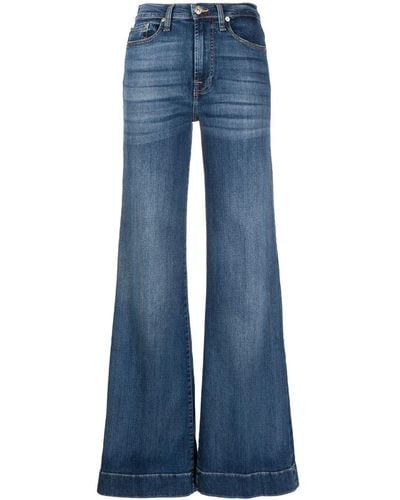 7 For All Mankind Flared Jeans - Blauw