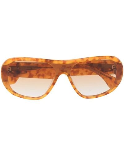 Vivienne Westwood Tortoiseshell-effect Oversize Sunglasses - Brown