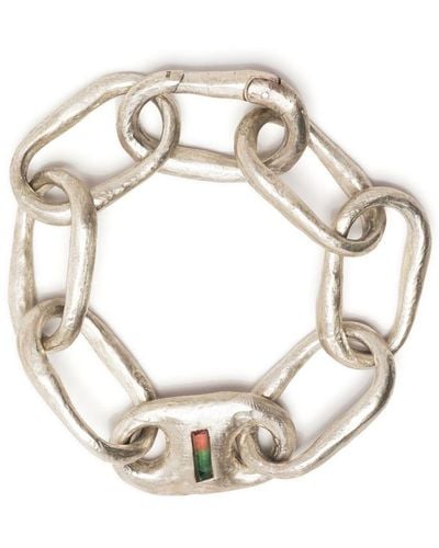 Parts Of 4 Bracelet Roman Small Link à maillons fins - Blanc