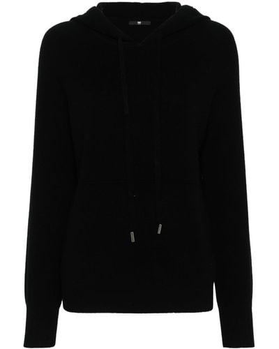 Max & Moi Palmer Knitted Hoodie - Black