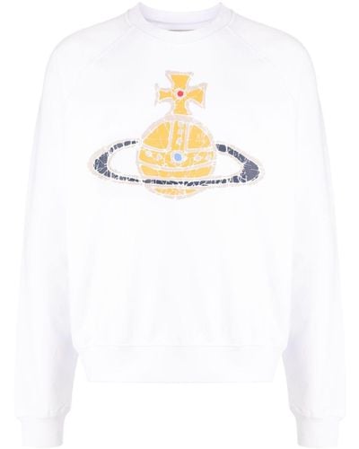 Vivienne Westwood Sweatshirt mit Orb-Print - Weiß