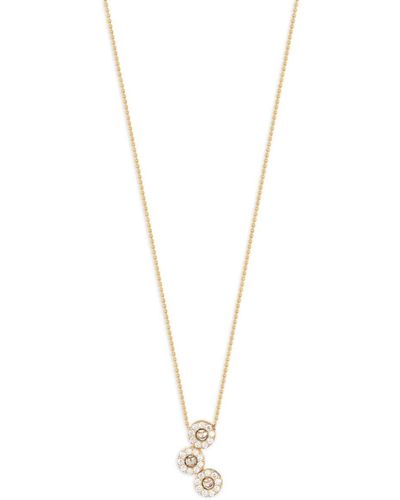 Officina Bernardi 18kt Yellow Gold Moon Grace Diamond Necklace - Metallic