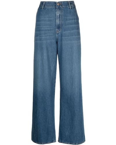 3x1 Wided-leg Cotton Jeans - Blue