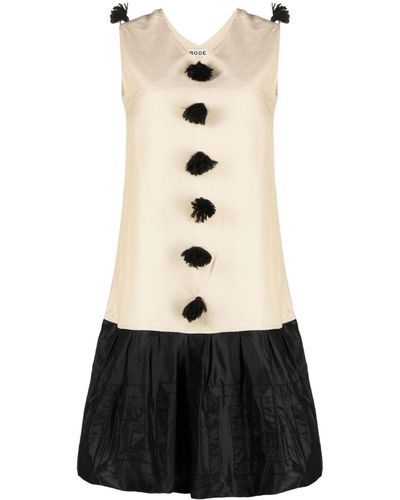 Bode Mini-jurk Met Pompon - Zwart