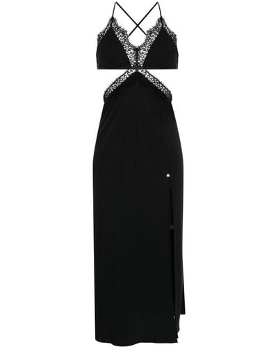 Nissa Cut-out Midi Dress - Black