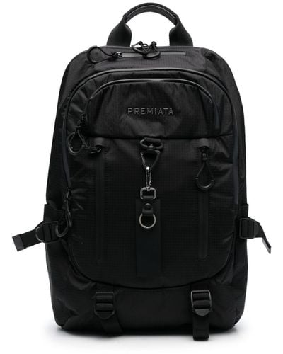 Premiata Ventura Logo-lettering Backpack - Black