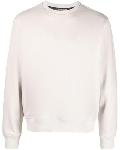 Herno Sweater Met Geborduurd Logo - Wit
