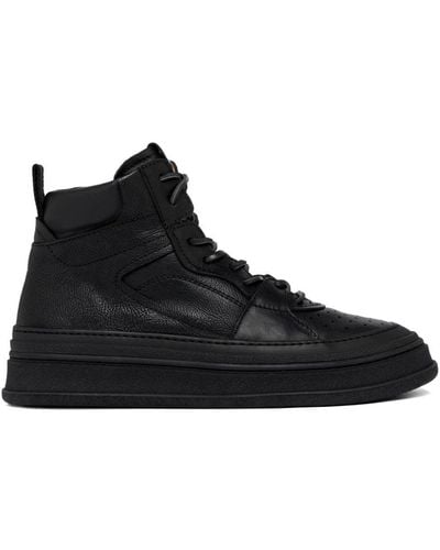 Buttero Ankle-lenght Leather Sneakers - Black