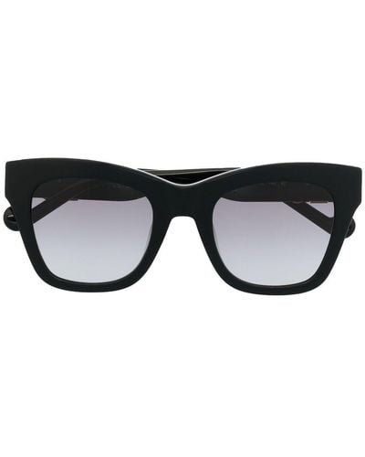 Liu Jo Logo-plaque Oversize Sunglasses - Black