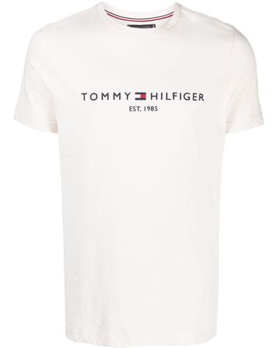 Tommy Hilfiger T-Shirt mit Logo-Print - Weiß