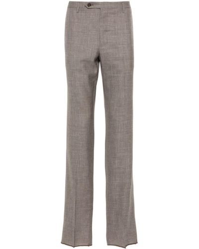Rota Slub-texture Pants - Grey