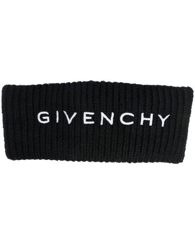 Givenchy Diadema con logo bordado - Negro