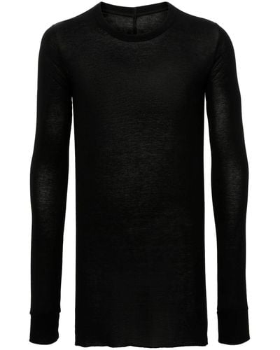 Rick Owens ロングtシャツ - ブラック