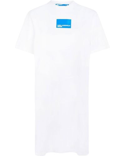 Karl Lagerfeld Abito modello T-shirt - Bianco