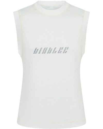 Dion Lee Bio-Baumwoll-Poloshirt mit Logo-Applikation - Weiß