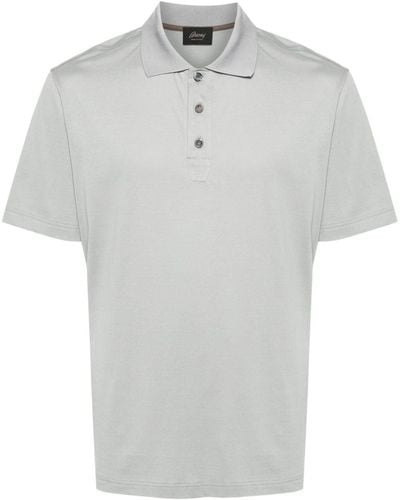Brioni Jersey Cotton Polo Shirt - White