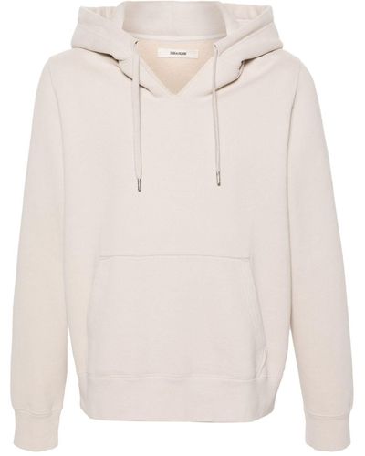 Zadig & Voltaire Logo-embroidered Papercut-print Hoodie - White