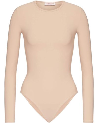 Valentino Garavani Long-sleeve Stretch-design Bodysuit - Pink