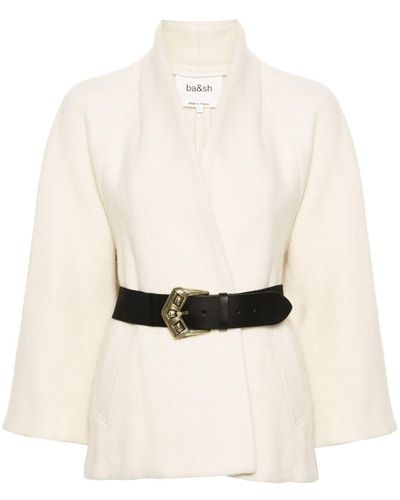 Ba&sh Hini Belted Jacket - White