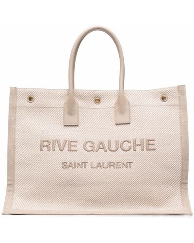 Saint Laurent Rive Gauche Shopping Bag - Natural