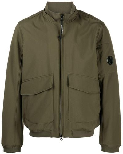 C.P. Company Lens-detail Bomber Jacket - Green