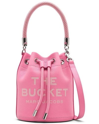 Marc Jacobs Borsa The Leather Bucket - Rosa