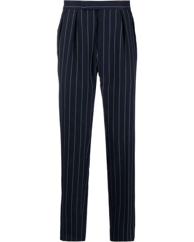 Polo Ralph Lauren Pantalon court à fines rayures - Bleu
