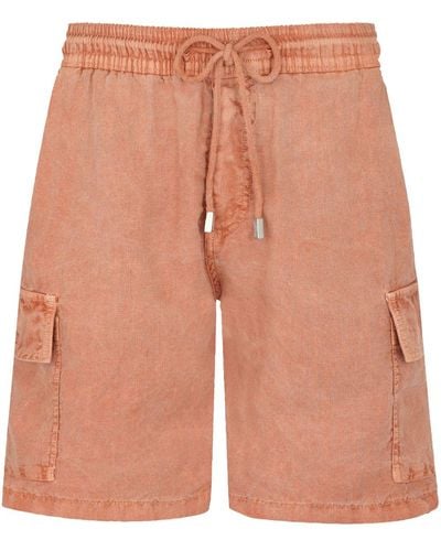 Vilebrequin Linen Bermuda Shorts - Orange