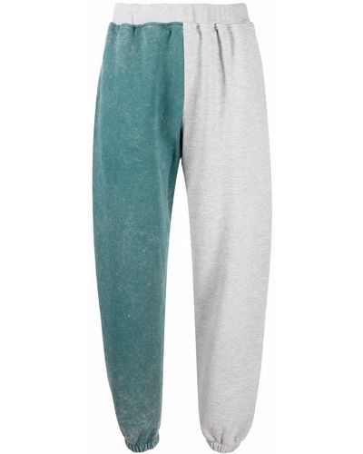 Aries Two-tone Track Trousers - Green