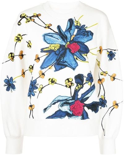 Jason Wu Floral-print Sweater - White