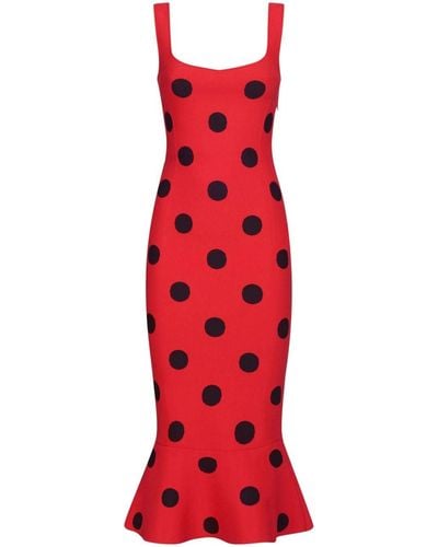Marni Midi-jurk Met Stippen - Rood