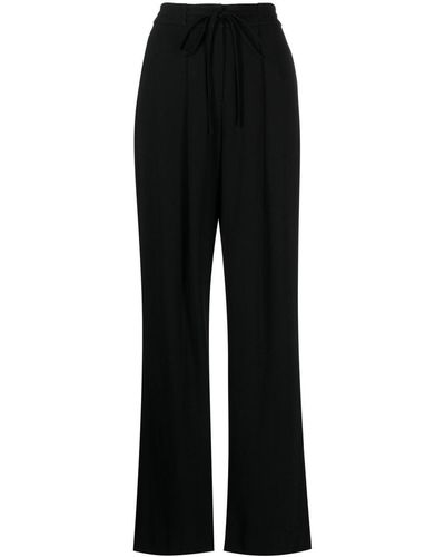 Jason Wu Pantalones anchos con cintura lazada - Negro