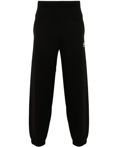 KENZO Pantalon de jogging à logo brodé - Noir
