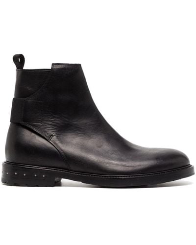 Nicolas Andreas Taralis 30mm Leather Boots - Black
