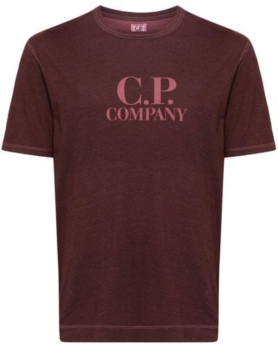 C.P. Company Logo-print Cotton T-shirt - Red