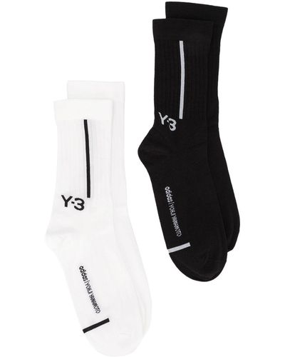 Y-3 Set Van Twee Paar Sokken - Zwart