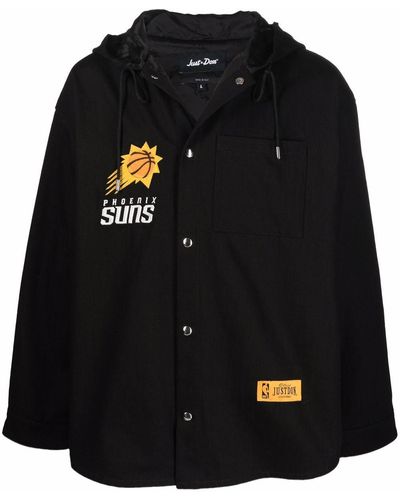 Just Don Rear Logo-print Hooded Jacket - Black